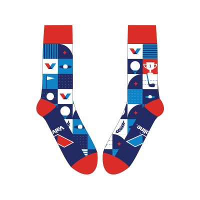 Valvoline Colorblock Golf Socks